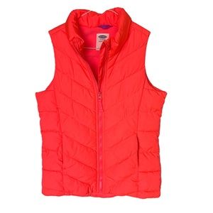 Hot Pink Puffer Vest - Old Navy Kids L (10/12)